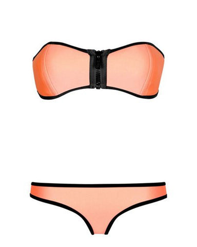 Zip It Swimsuit Orange