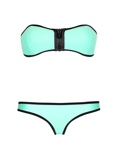 Zip It Swimsuit Blue