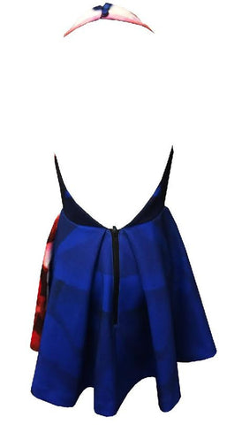 Open Back Floral Dress