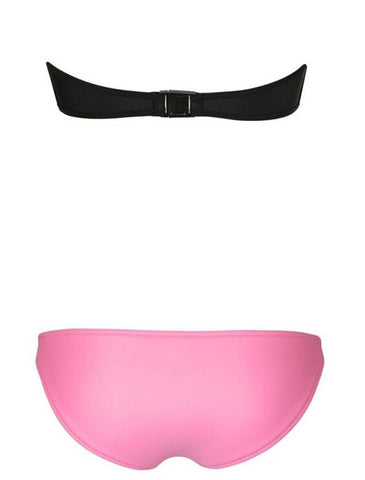 Cross It Swimsuit Pink