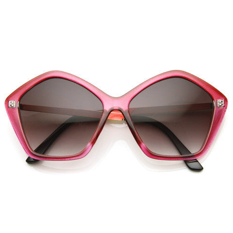 Pentagon Sunglasses - Red