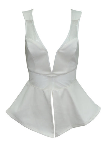 Exposed Peplum Top