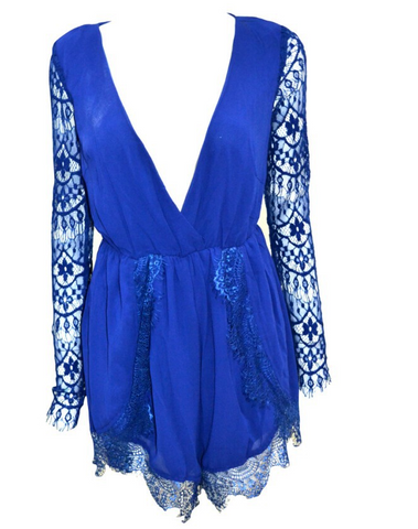 Lace Sleeve Romper Other Colors