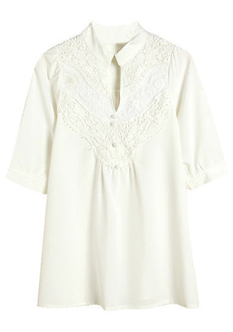 Ivory Embroidered Top