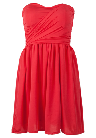 Chiffon Dress Red
