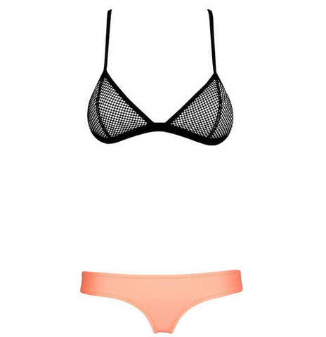Thinking Pink Mesh Swimsuit