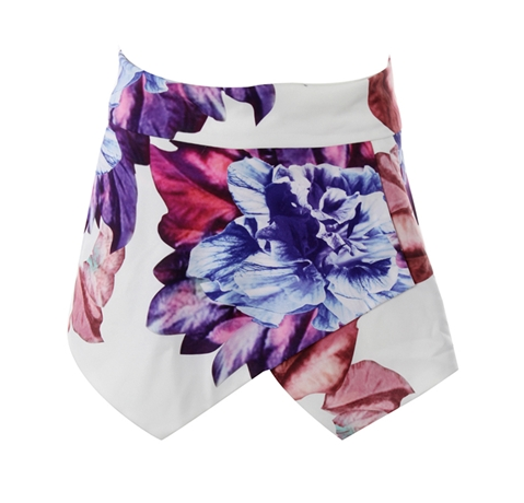 Abstract Floral Skirt