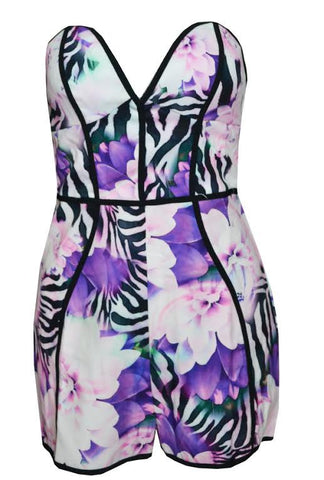 Orchid Sweetheart Romper- Purple