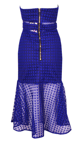 Blue Mesh Dress