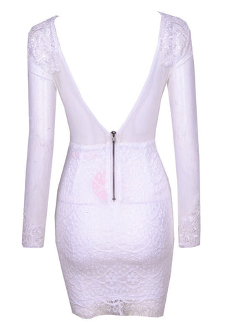 Lady Lace Dress - white