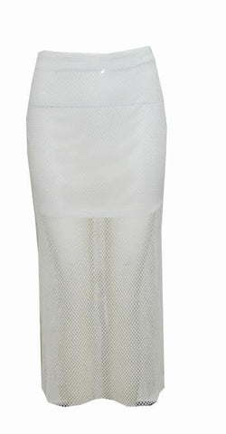 White Mesh Skirt