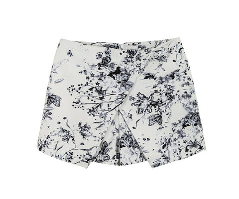 Deco Mini Skirt Shorts - Grey