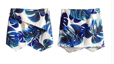 Lilo Mini Skirt Shorts Blue