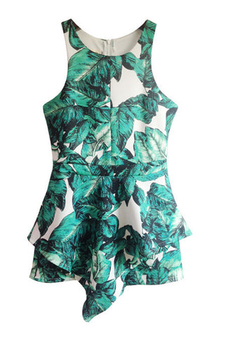 Floral Peplum Top