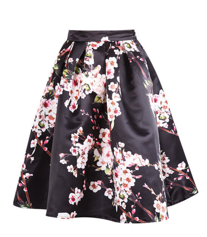 Ruffled Floral Skirt