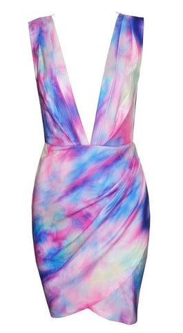Totally Exposed  Dress- Watercolor Pink