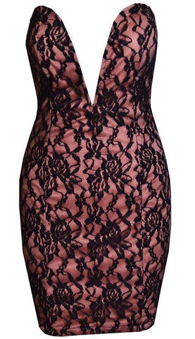 Pretty In Pink Lace Dress