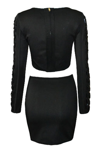 Double Piece Black Dress