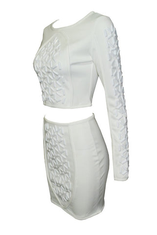 Double Piece White Dress