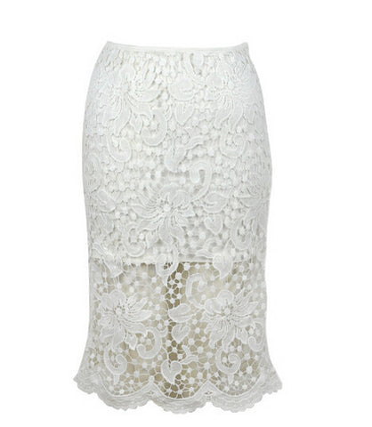 Lacy Skirt White
