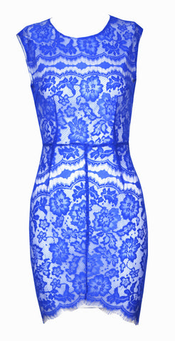 Mona Lace Dress Blue