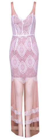Victoria Maxi Lace White