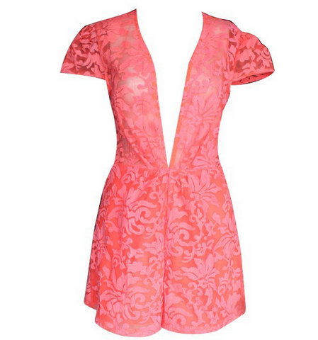 Lace Romper Pink