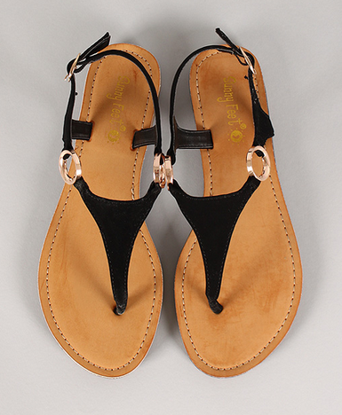 Gold Circle Sandal