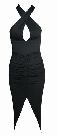 Wrap Halter Dress
