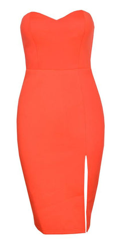 Tamela Bustier Dress Orange