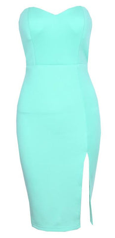Tamela Bustier Dress Teal