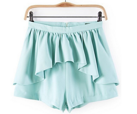 Ruffle Mini Skirt Shorts