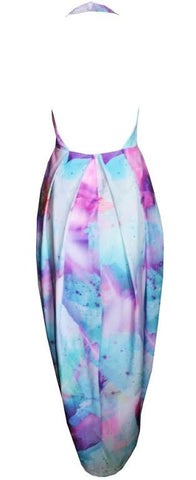 Floral Maxi Halter Dress