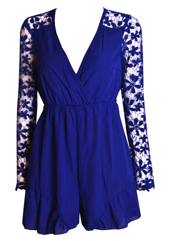 Georgina Romper Blue