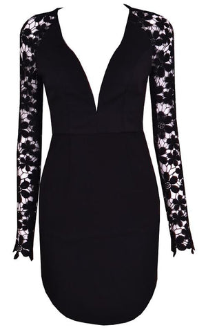 Jasmine lace Dress Black