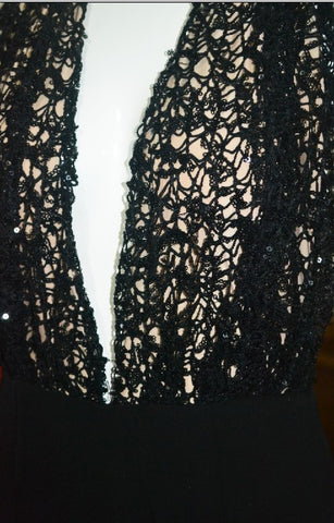 Lace Exposed Pantsuit