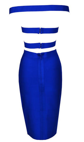 Justine Blue Bodycon Dress