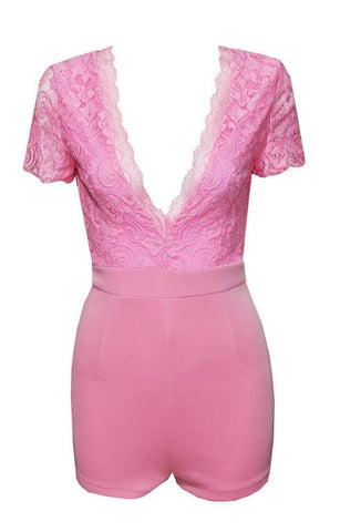 Lacy V Romper