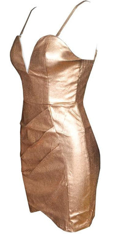 Metallic Sweetheart  Dress