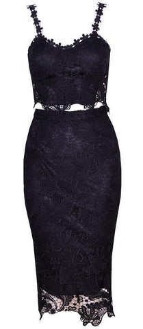 Lovers Lane Black Lace Dress