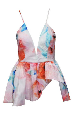 Floral Bustier Top