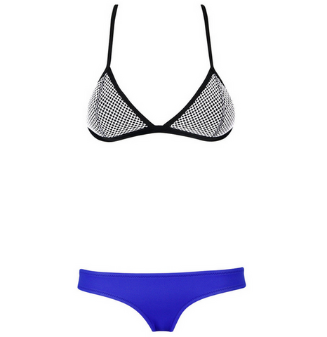 Wild Cobalt Mesh Swimsuit