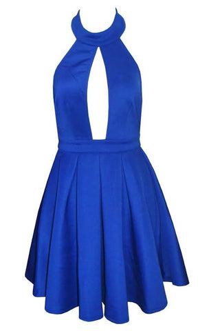 Peekhole Halter Dress