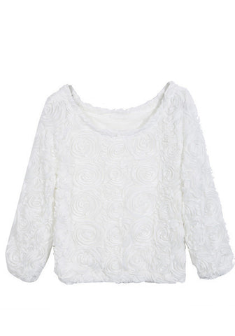 White Swirl Top