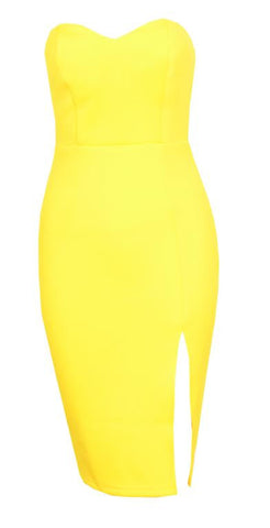 Tamela Bustier Dress Yellow