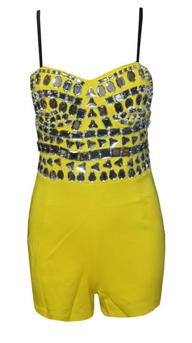 Jeweled Beaded Romper